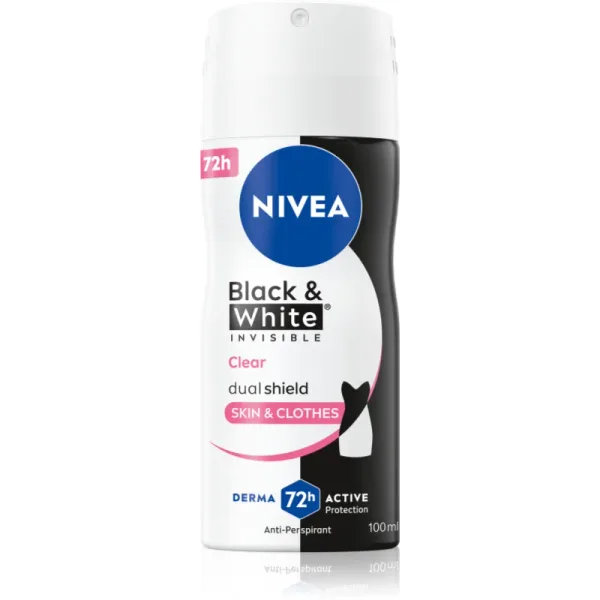 Black & White Invisible Clear Antyperspirant w sprayu