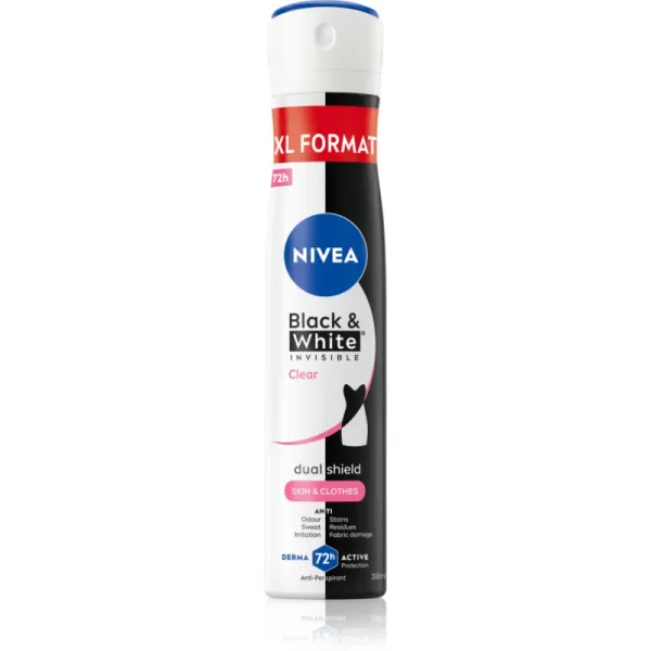 Black & White Invisible Clear Antyperspirant w sprayu