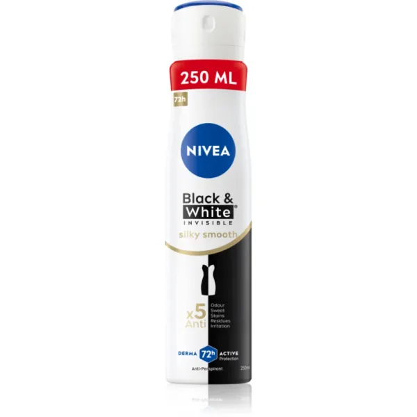 Black & White Invisible Silky Smooth Antyperspirant w sprayu